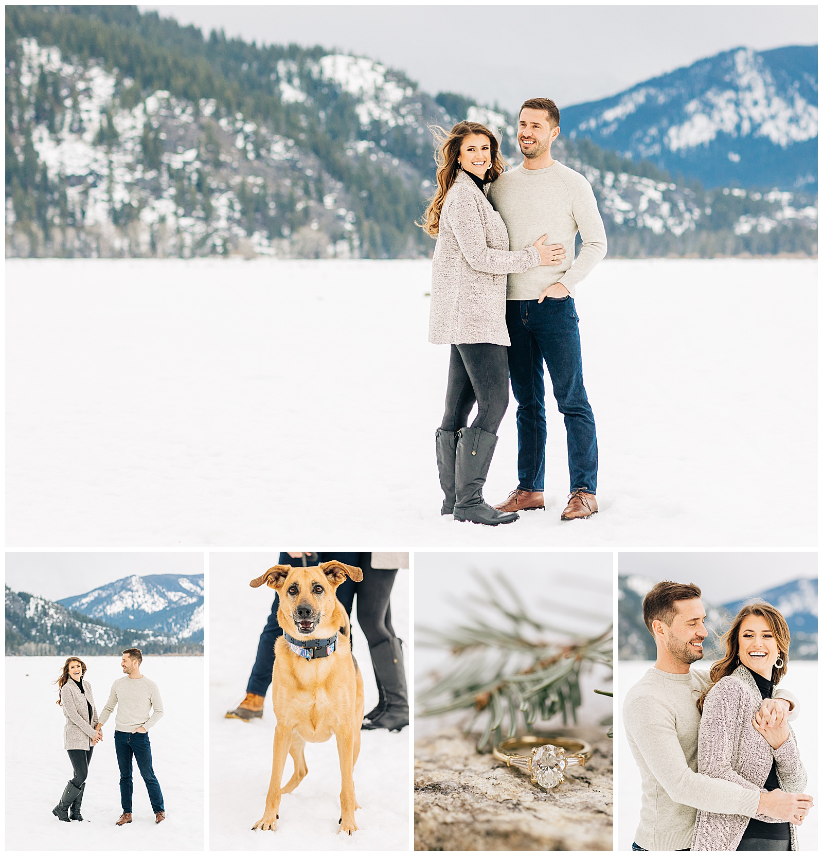 Winter Engagement Session In McCall Idaho