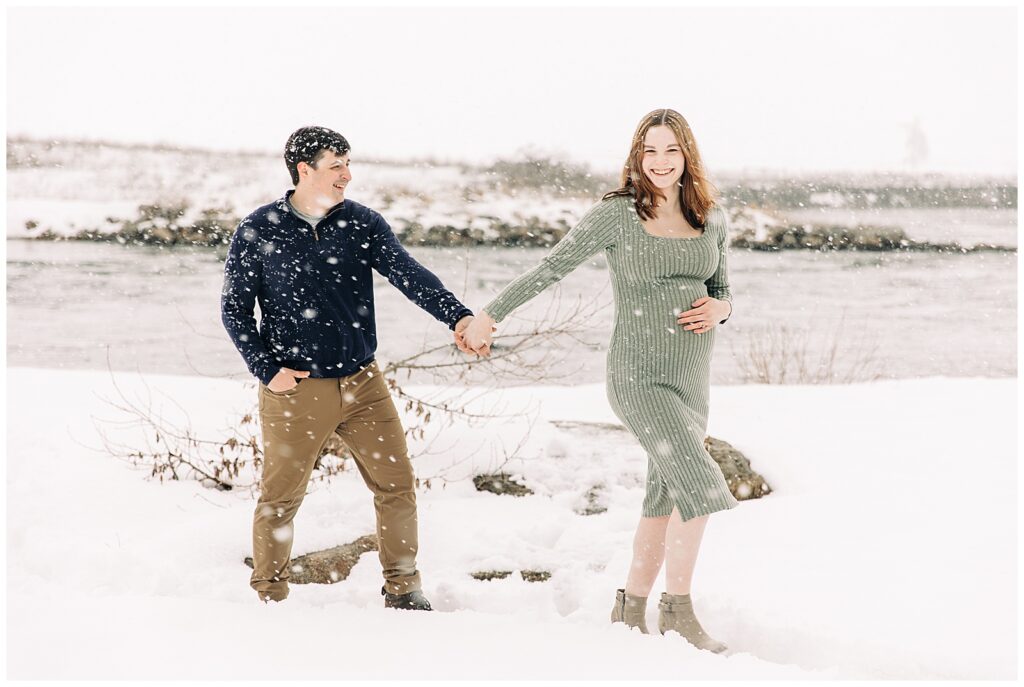 blizzard engagement session Cascade

